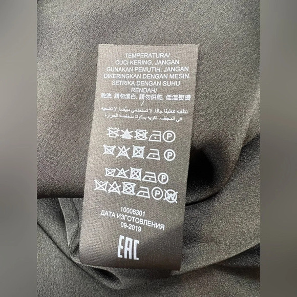 Tory Burch Womens Shift Dress Printed Silk Twill Black Mountain Floral Size 12 - Picture 15 of 16